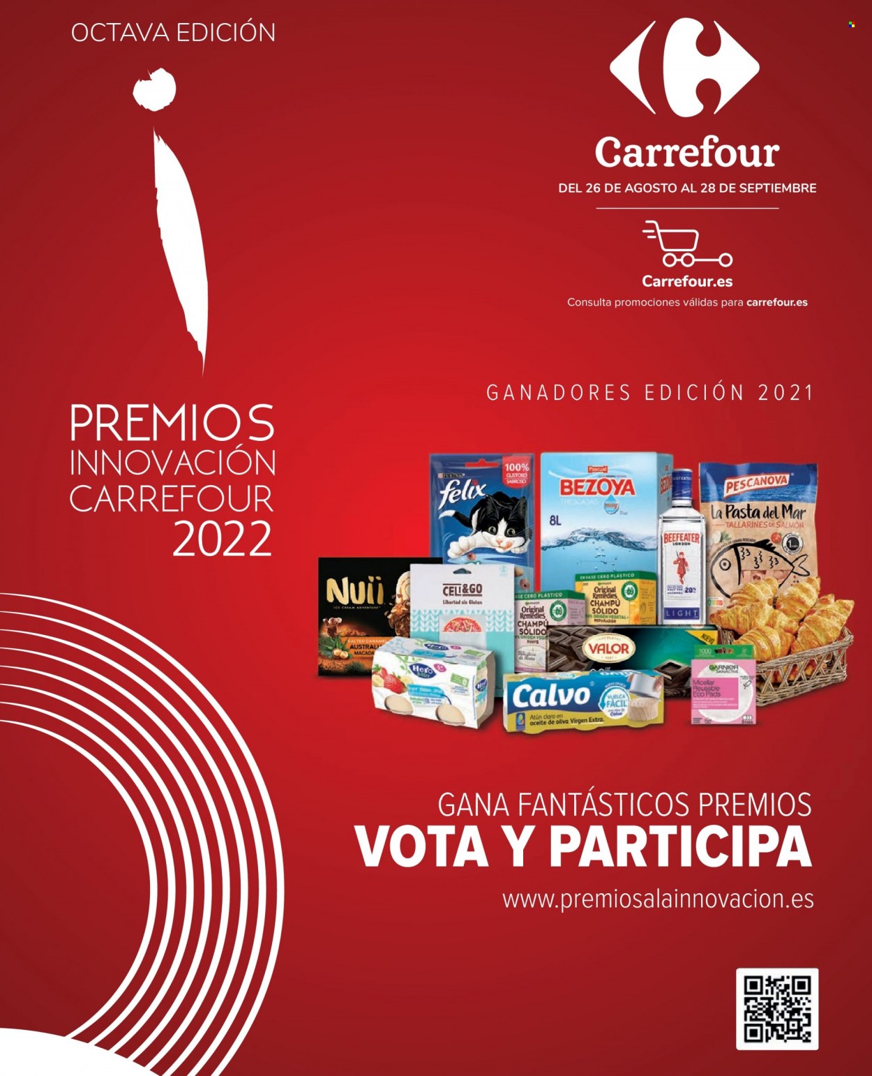 Folleto vigente Carrefour  - 26.8.2022 - 28.9.2022. Página 1.