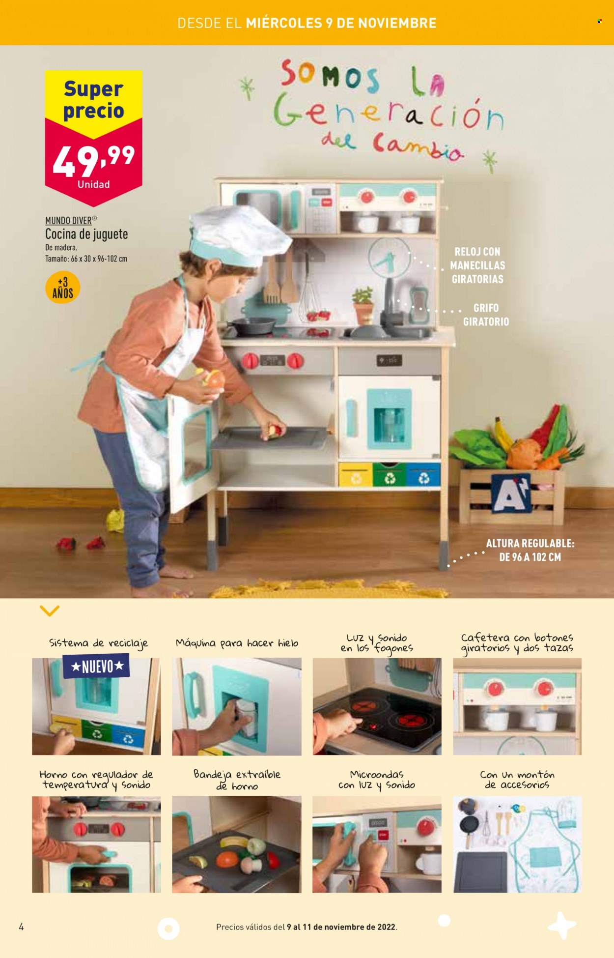 Folleto actual Aldi - Ventas - cocina de juguete, juguete, juguete de madera. Página 4.