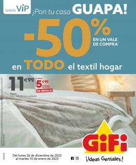 Gifi - -50% en Todo el textil hogar