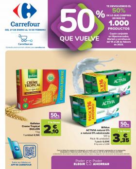 Carrefour - 2ªud. Al -70% (Alimentación, Drogueria, Perfumeria y comida de animales) + 50% QUE VUELVE (Alimentación)