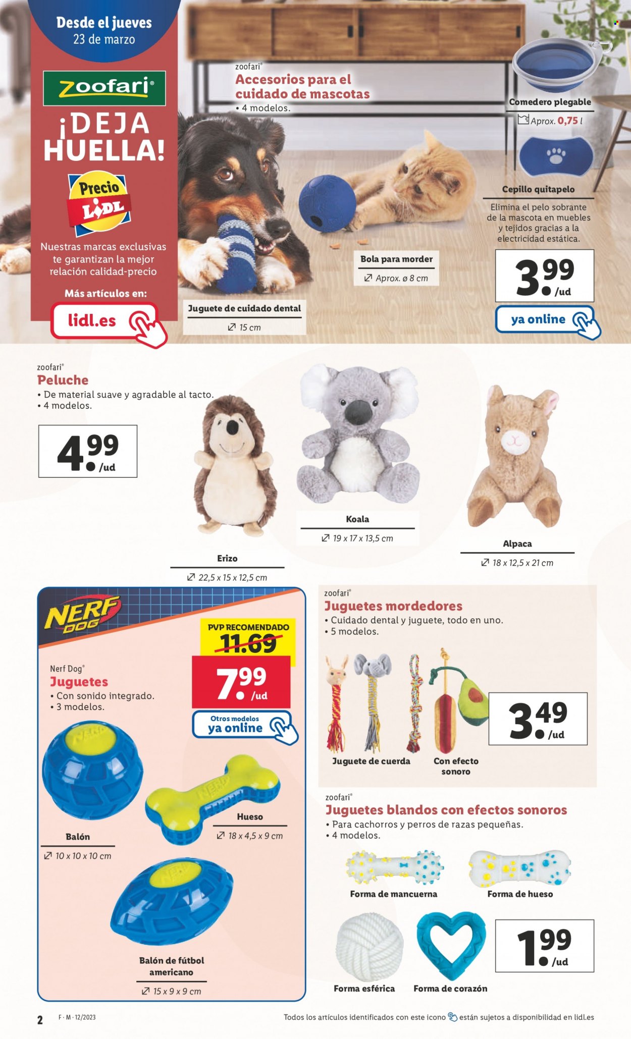 Folleto actual Lidl - 23/03/23 - 29/03/23 - Ventas - suministros para mascota, peluche, juguete para mascota, juguete para perro. Página 2.