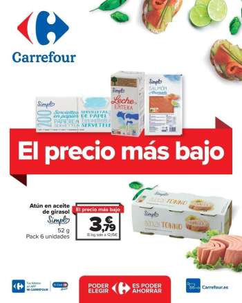 thumbnail - Folleto Carrefour - EL PRECIO MÁS BAJO (Alimentación, Droguería y perfumería)
