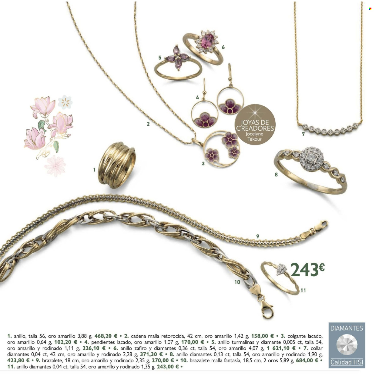 thumbnail - Folleto actual E.Leclerc - 10/04/24 - 15/06/24 - Ventas - collar, anillo, cadena, joyas, pendientes. Página 6.