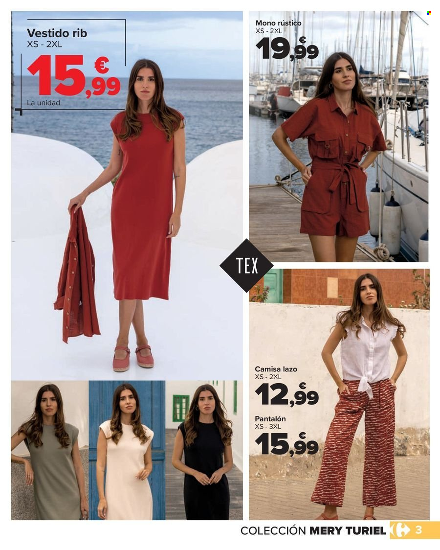 thumbnail - Folleto actual Carrefour - 10/04/24 - 16/05/24 - Ventas - pantalón, camisa, vestido. Página 3.