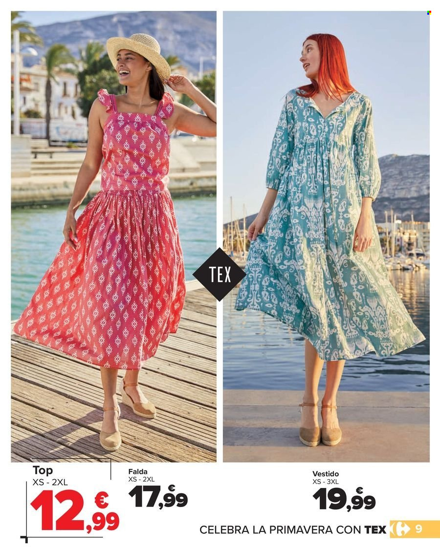 thumbnail - Folleto actual Carrefour - 10/04/24 - 16/05/24 - Ventas - falda, vestido. Página 9.