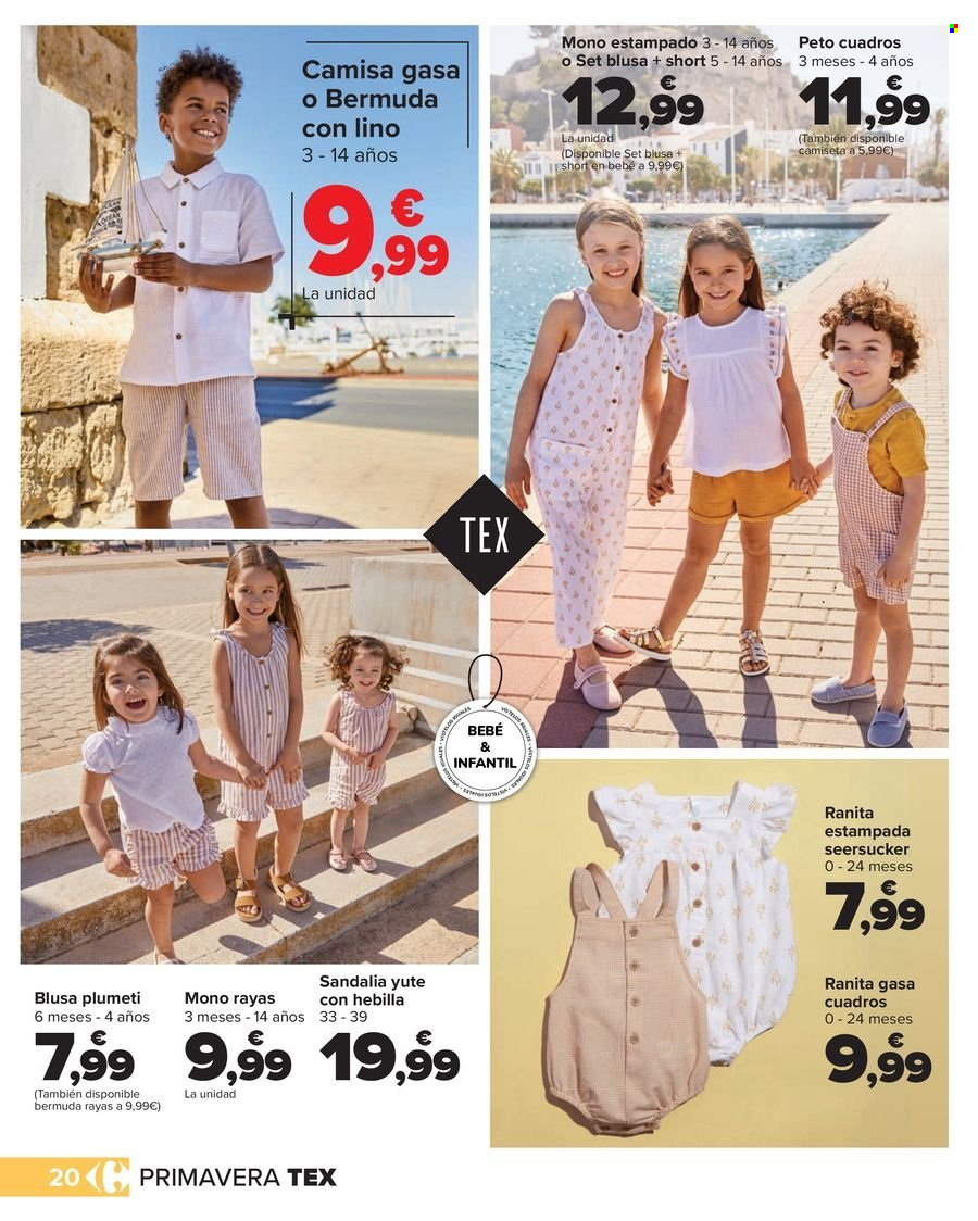 thumbnail - Folleto actual Carrefour - 10/04/24 - 16/05/24 - Ventas - calza corta, blusa, sandalias, bermuda, camisa. Página 20.