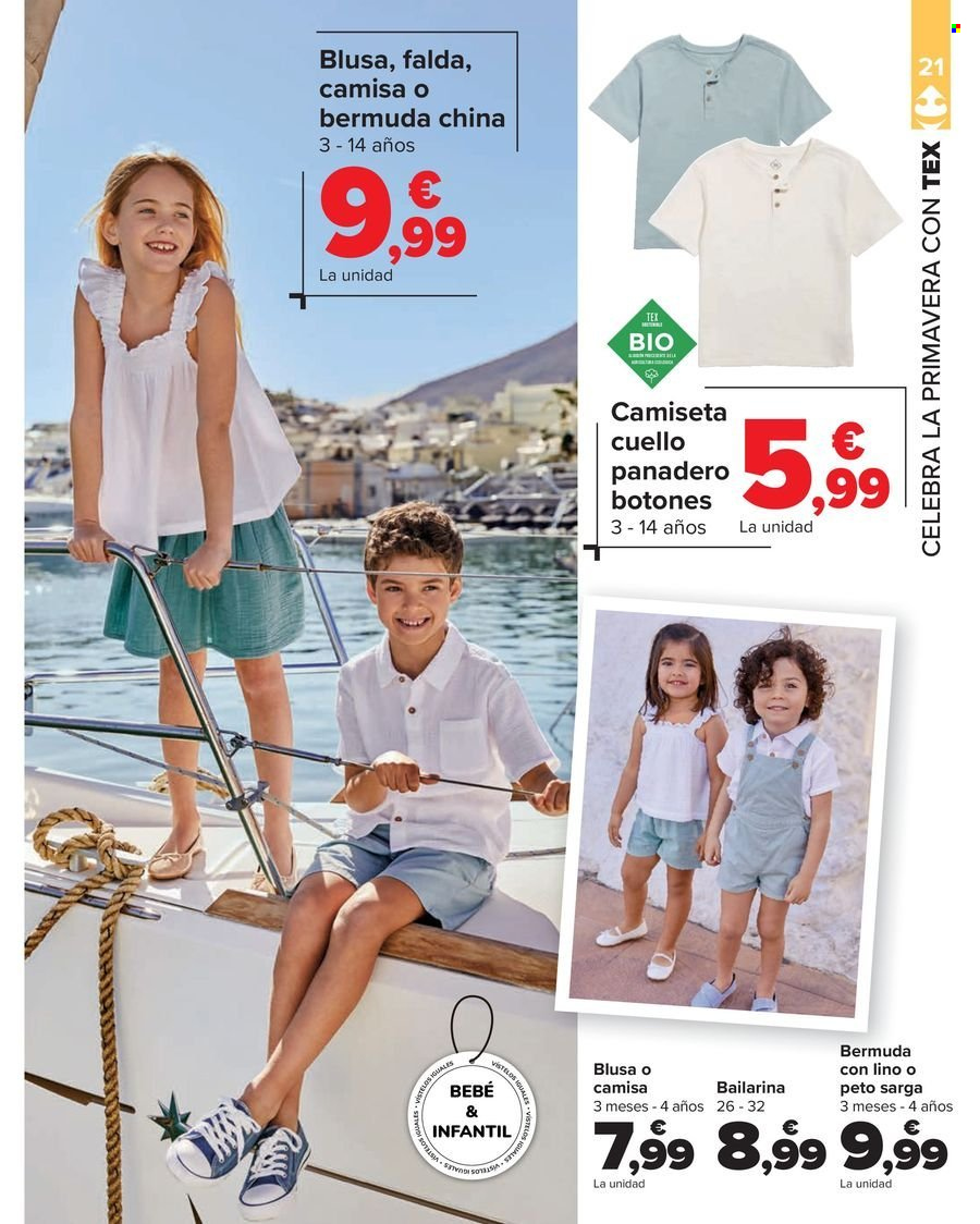 thumbnail - Folleto actual Carrefour - 10/04/24 - 16/05/24 - Ventas - camisa, blusa, bailarina, bermuda, falda, camiseta. Página 21.