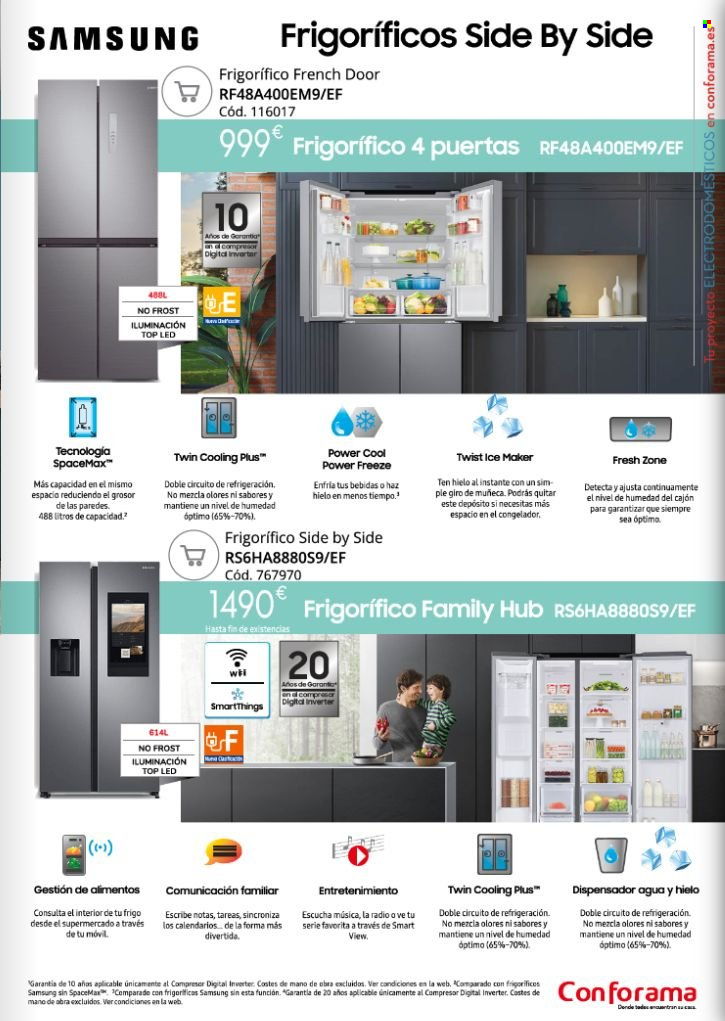 thumbnail - Folleto actual Conforama - Ventas - Samsung, frigorífico. Página 65.