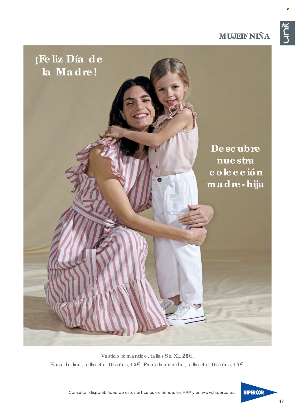 thumbnail - Folleto actual Hipercor - 25/04/24 - 08/05/24 - Ventas - regalos del Día de la madre, pantalón, vestido, blusa. Página 55.