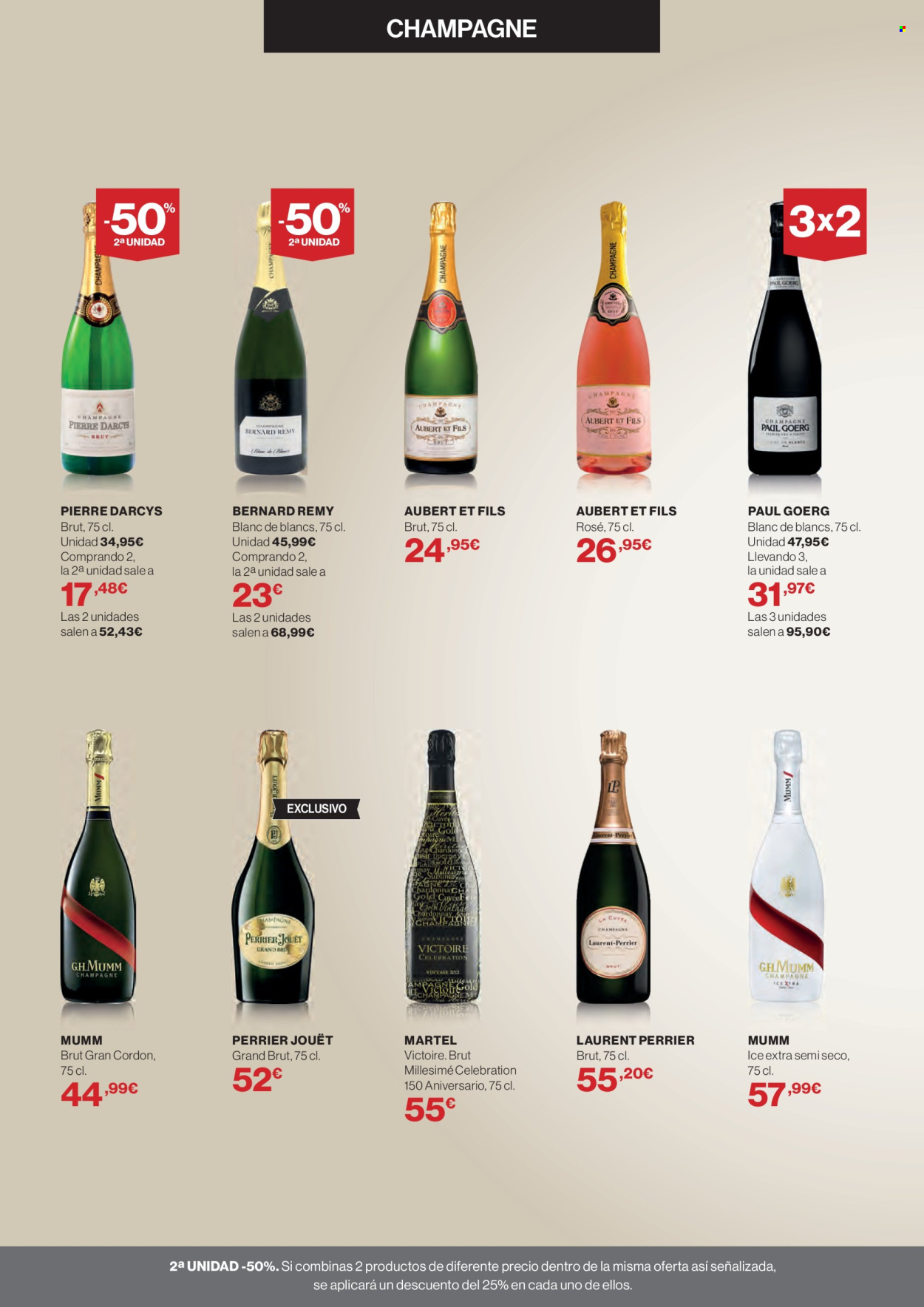 thumbnail - Folleto actual Hipercor - 25/04/24 - 22/05/24 - Ventas - bebida alcohólica, brut, champán, Laurent-Perrier, Champagne Brut. Página 18.