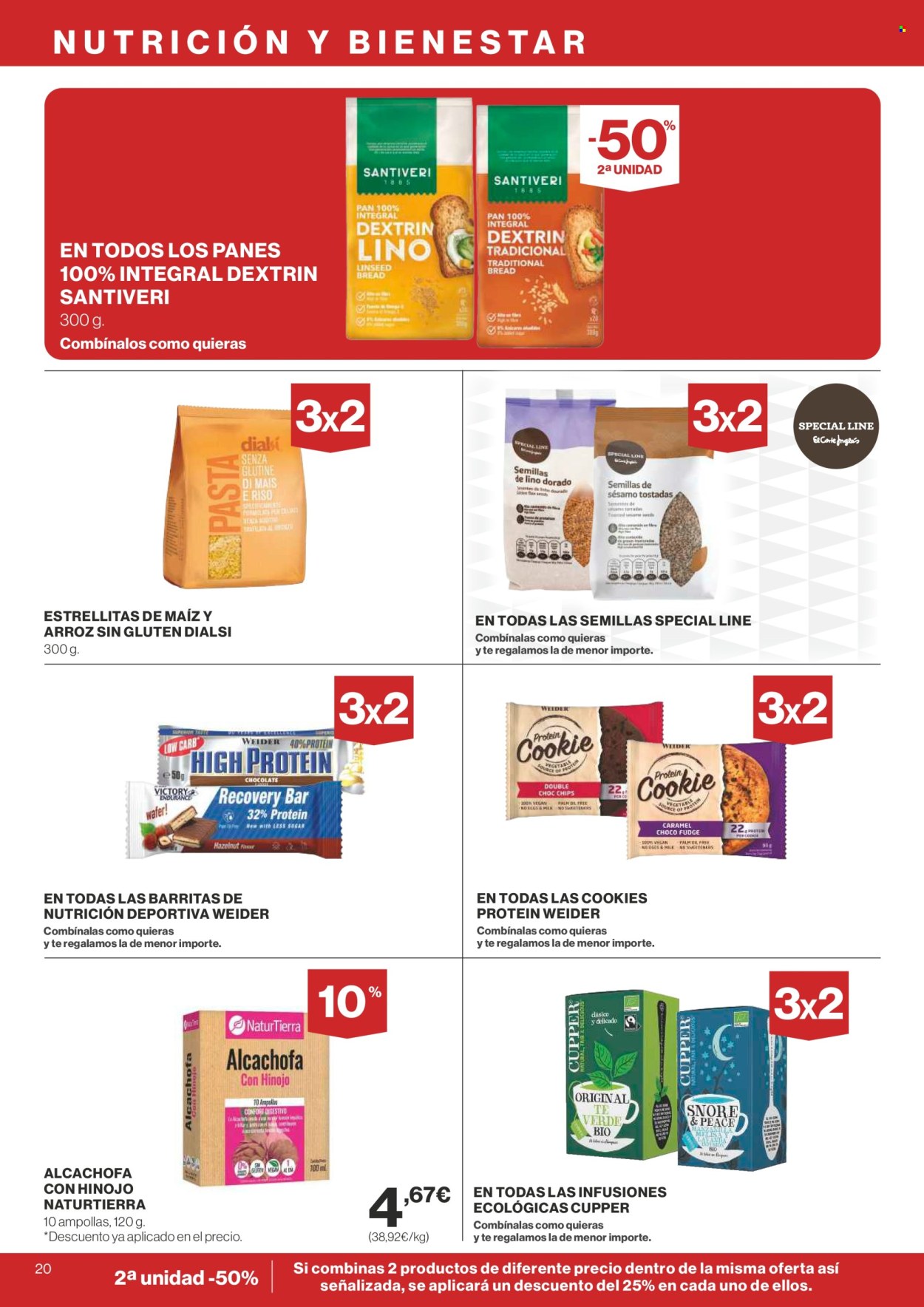 thumbnail - Folleto actual Supercor supermercados - 25/04/24 - 08/05/24 - Ventas - alcachofa, productos sin gluten, cookies, infusión. Página 20.