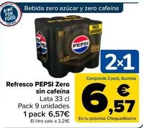 Pepsi - Refresco Zero  Sin Cafeã­na