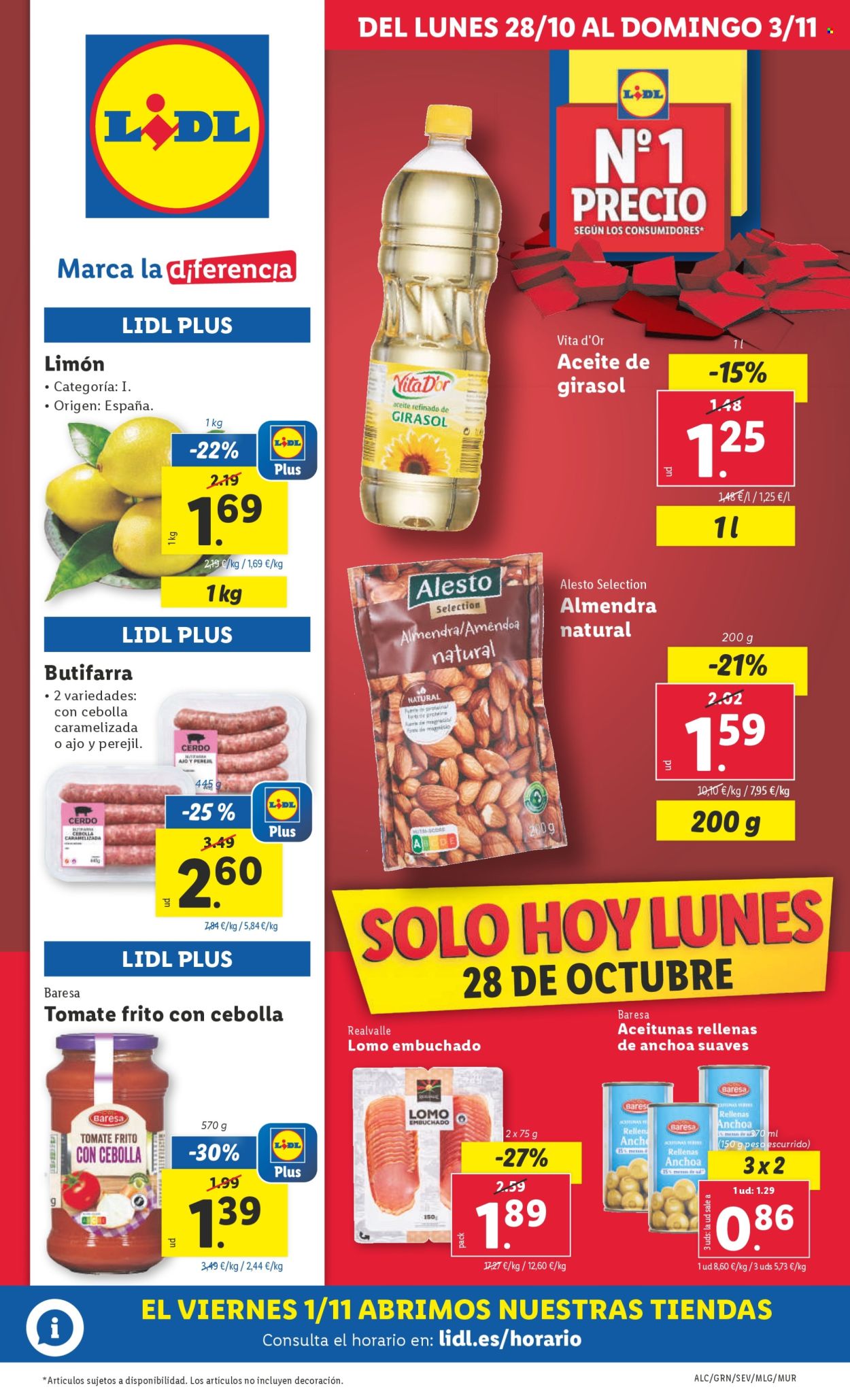 Folleto Lidl - 28/10/24 - 03/11/24. Página 1