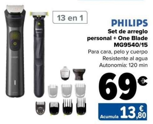 Philips - Set De Arreglo Personal + One Blade MG9540/15