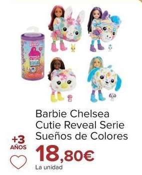 Barbie - Chelsea Cutie Reveal Serie Sueños De Colores