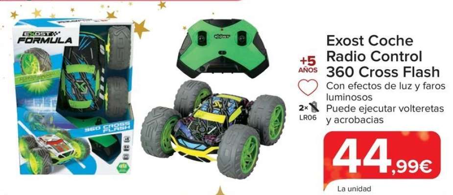 Exost - Coche Radio Control 360 Cross Flash