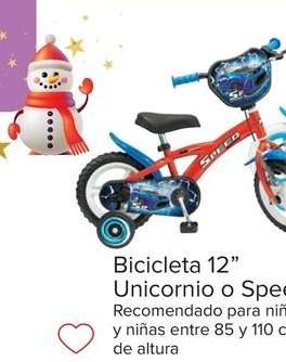 Bicicleta 12" Unicornio O Speed"