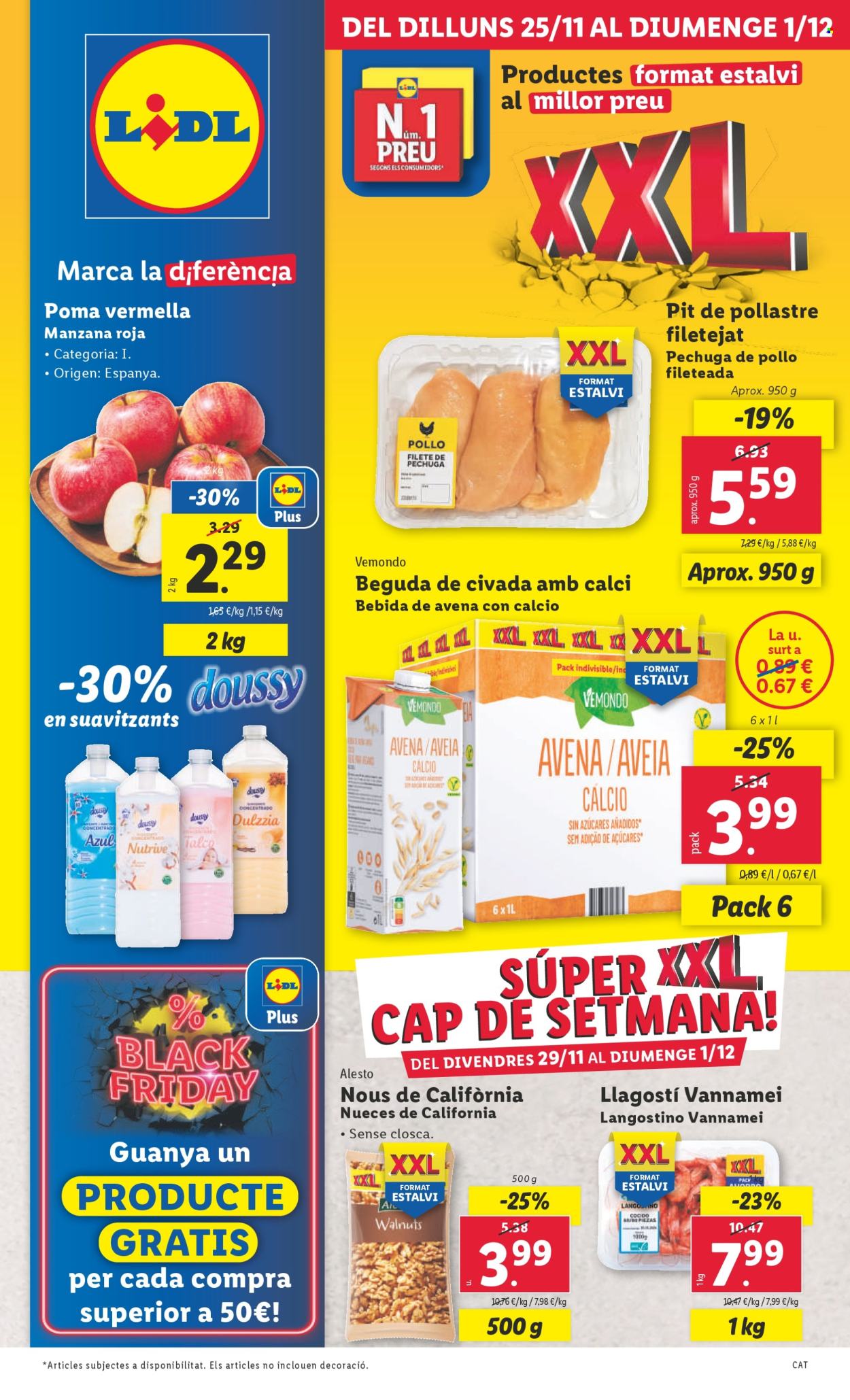 Folleto Lidl - 25/11/24 - 01/12/24. Página 1