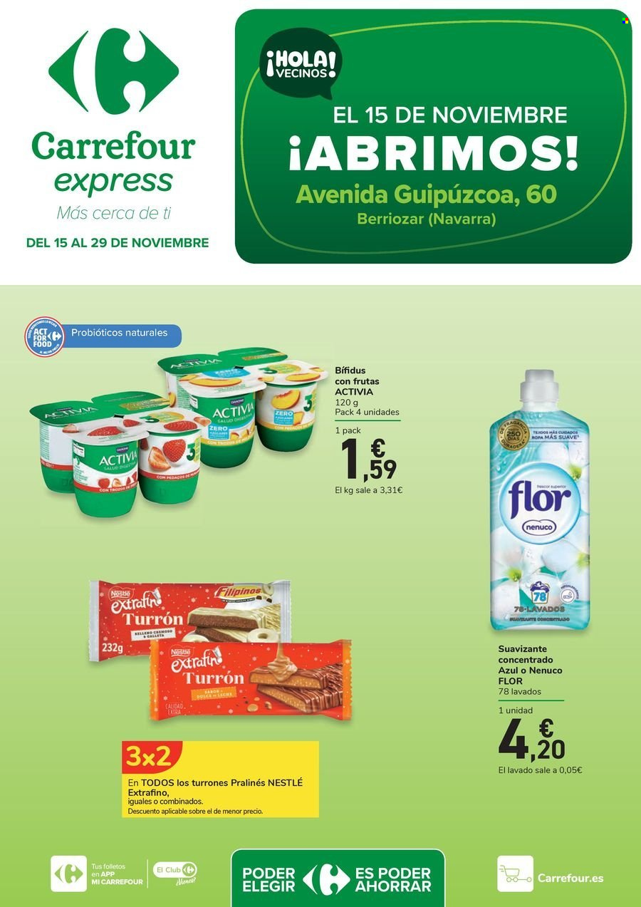 Folleto Carrefour - 15/11/24 - 29/11/24. Página 1