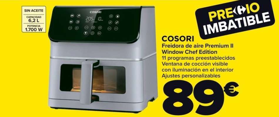 Cosori - Freidora De Aire Premium Ii Window Chef Edition