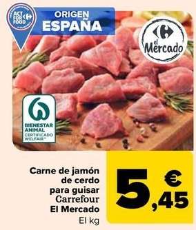 Carrefour - Carne De Jamon De Cerdo Para Guisar El Mercado