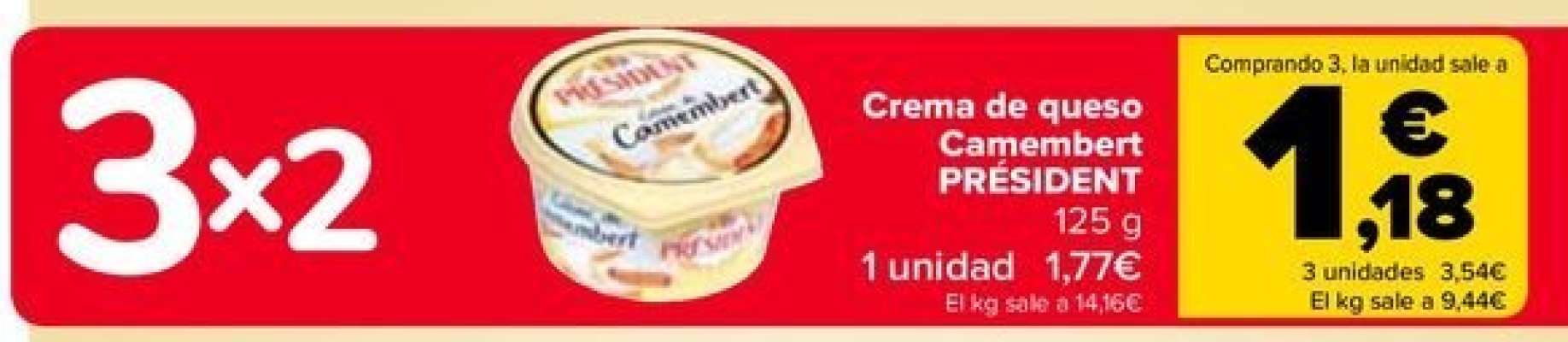 Président - Crema De Queso Camembert