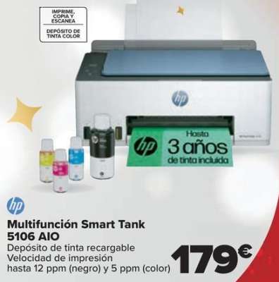 HP - Multifunción  Smart Tank 5106 Aio