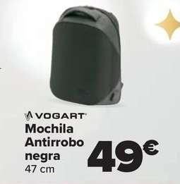 Vogart - Mochila Antirrobo Negra