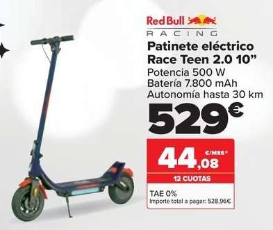 Red Bull - Patinete Eléctrico Race Teen 2.0 10"