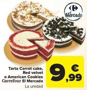 Carrefour - Tarta Carrot Cake, Red Velvet O American Cookies El Mercado