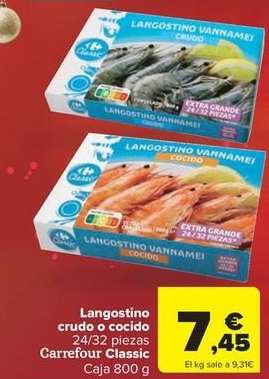 Carrefour - Langostino Crudo O Cocido Classic