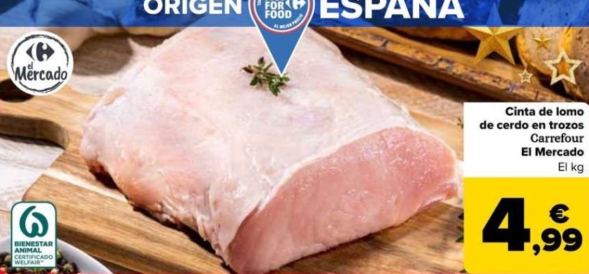 Carrefour - Cinta De Lomo De Cerdo En Trozos El Mercado