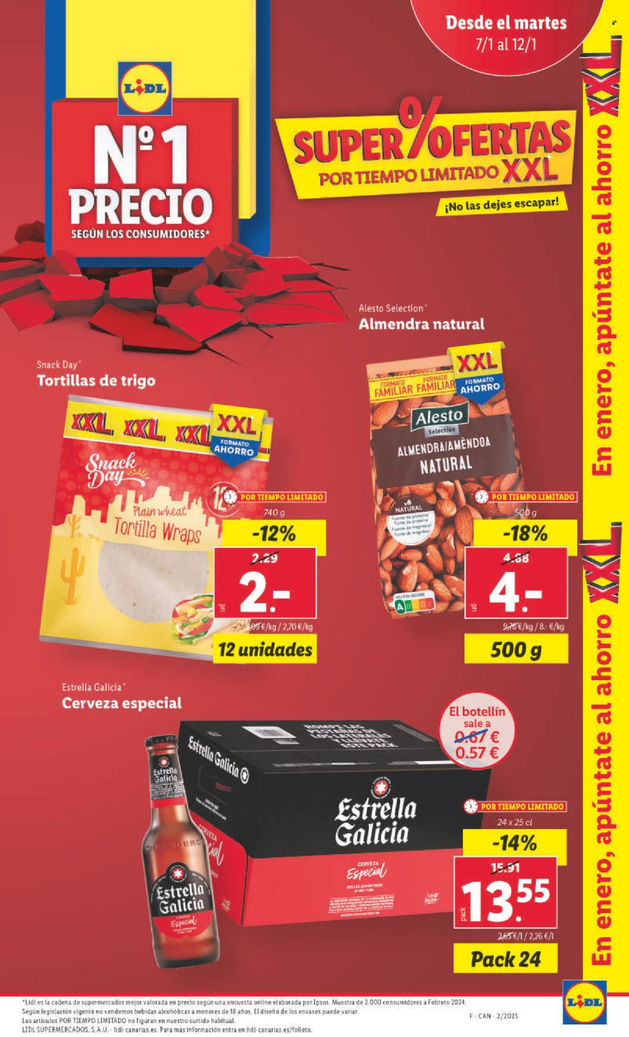 Folleto Lidl - 07/01/25 - 12/01/25. Página 1