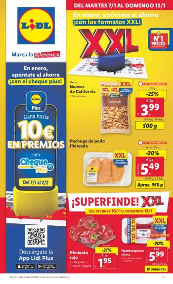 Folleto actual Lidl - 07/01/25 - 12/01/25.