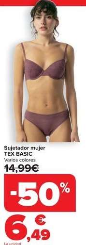 Tex Basic - Sujetador Mujer