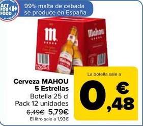 MAHOU Cerveza 5 estrellas