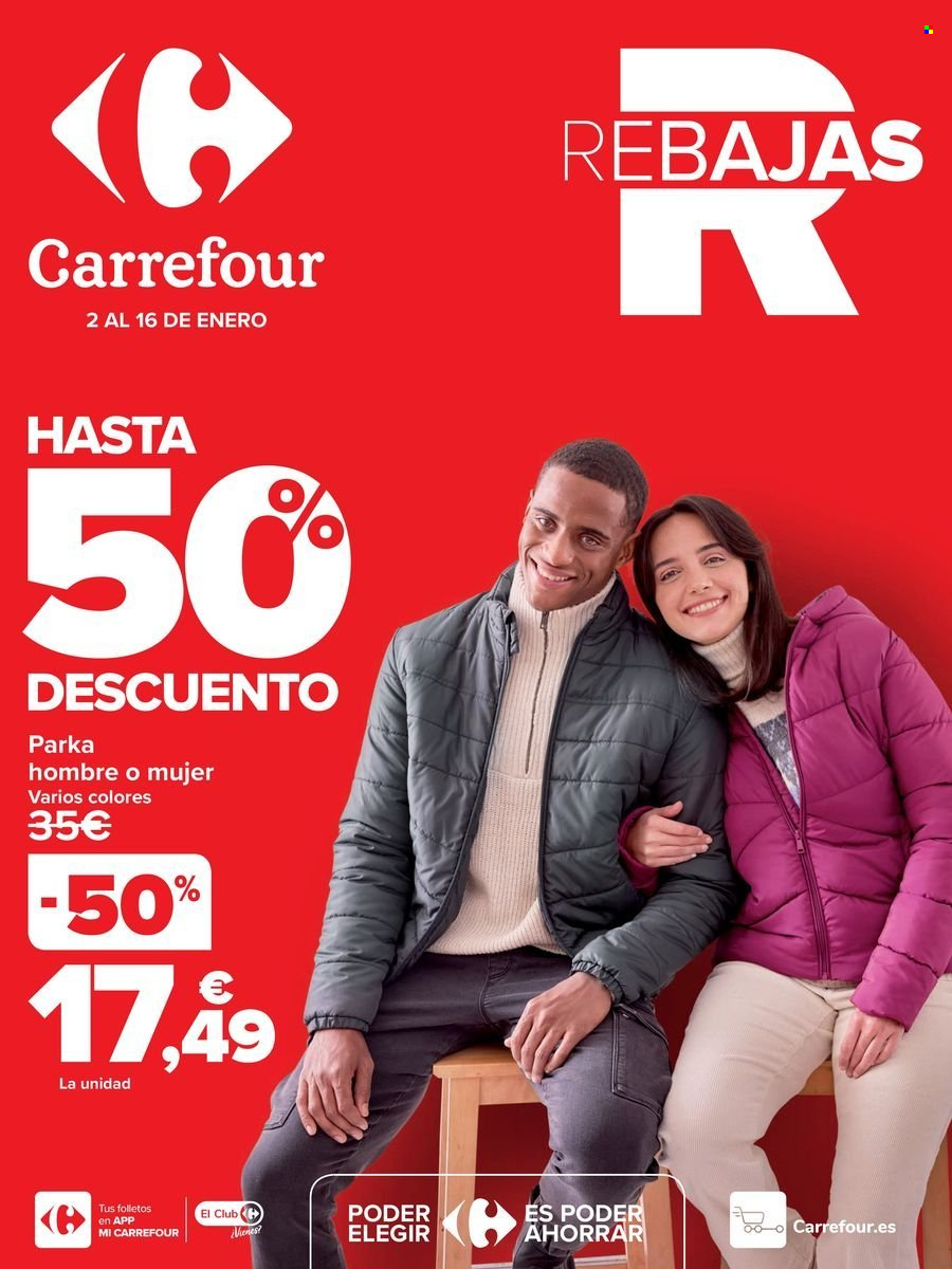 Folleto Carrefour - 02/01/25 - 16/01/25. Página 1