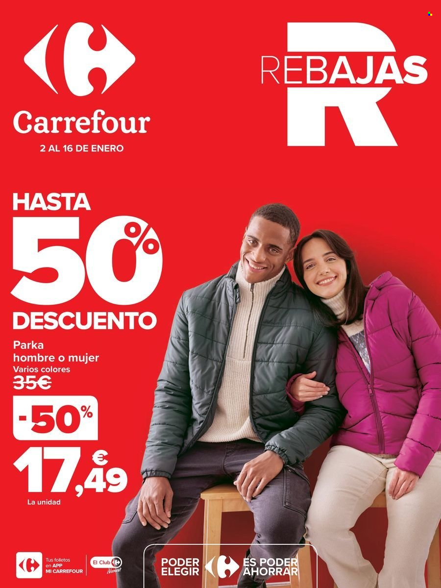 Folleto Carrefour - 02/01/25 - 16/01/25. Página 1