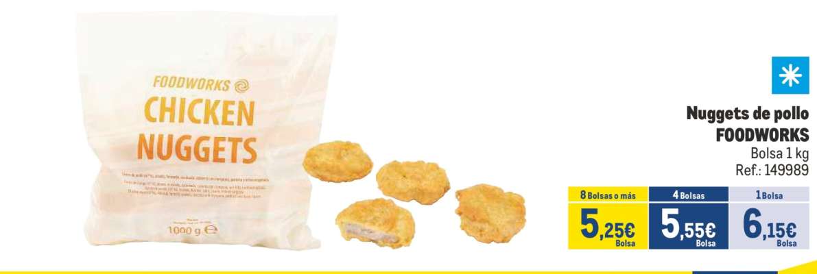 Nuggets de pollo FOODWORKS