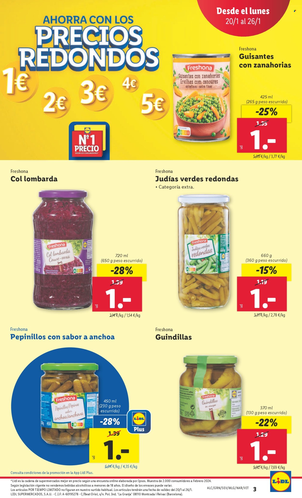 Folleto Lidl - 20/01/25 - 26/01/25. Página 1