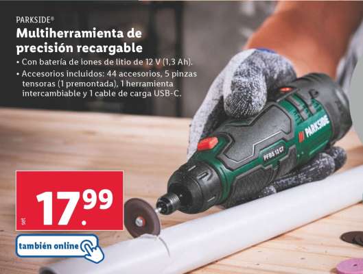 Multiherramienta de precisión recargable