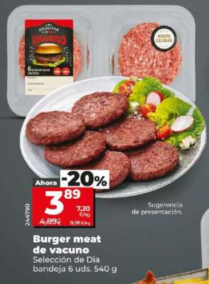 Burger meat de vacuno