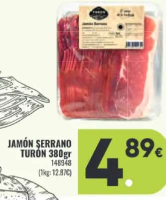 JAMÓN SERRANO TURÓN 380gr