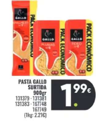 PASTA GALLO SURTIDA