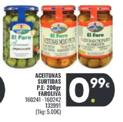 ACEITUNAS SURTIDAS