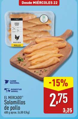 EL MERCADO® Solomillos de pollo