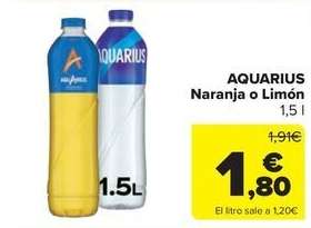 AQUARIUS naranja o limón