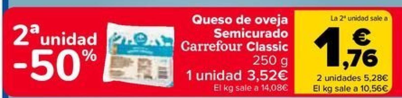 Carrefour - Queso De Oveja Semicurado Classic