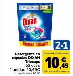 Dixan - Detergente En Capsulas Triocaps