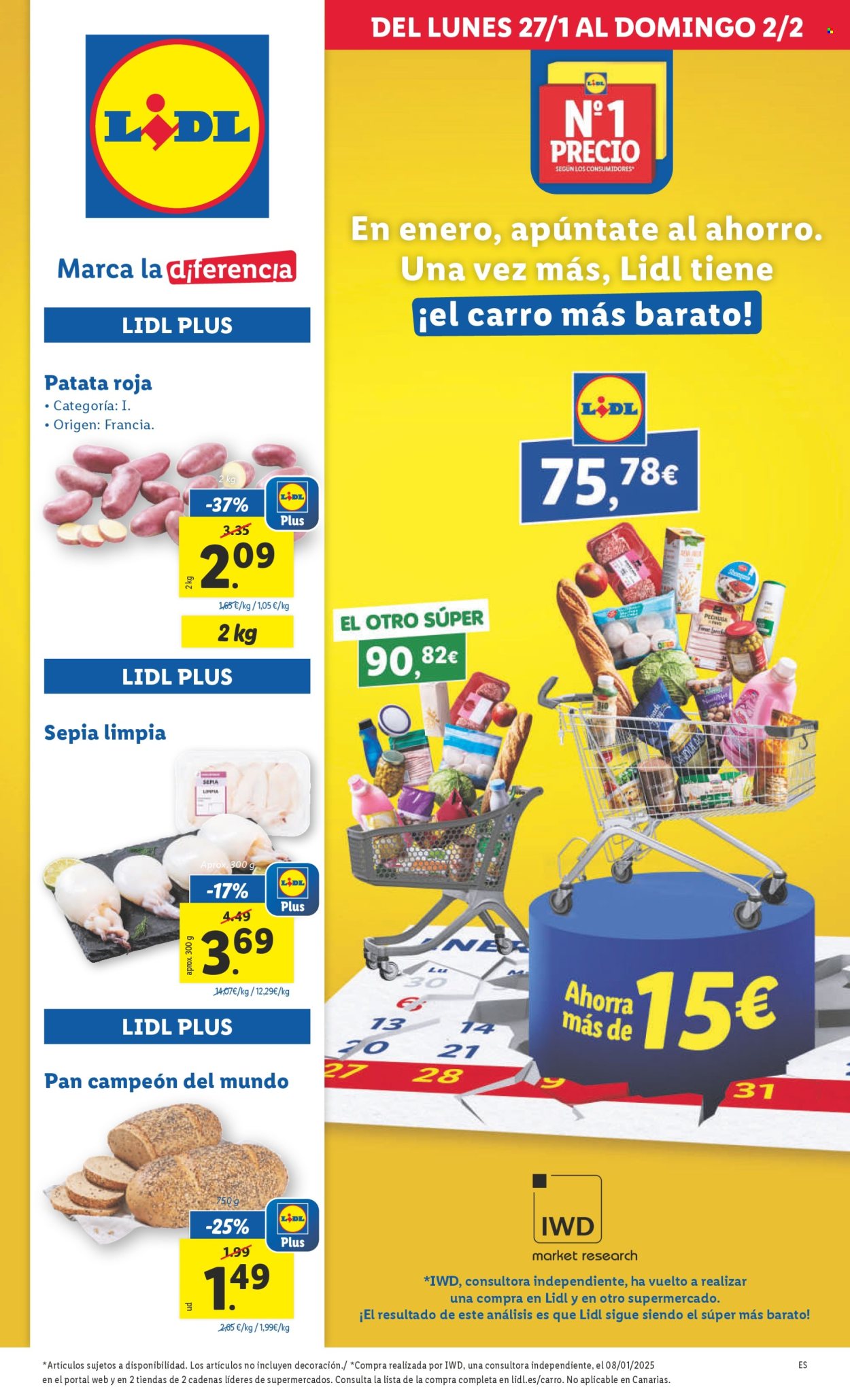 Folleto Lidl - 27/01/25 - 02/02/25. Página 1